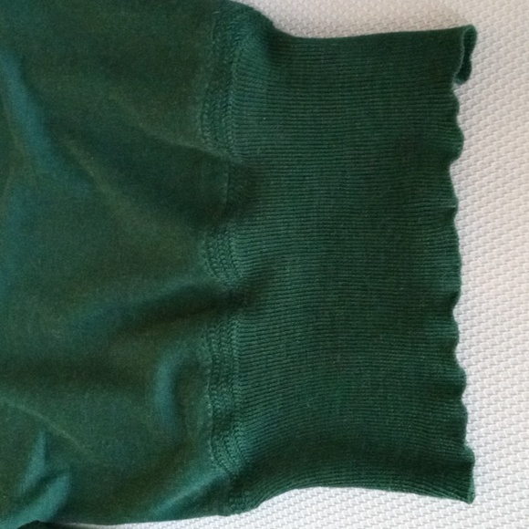 Balenciaga Paris Green Wool Pullover Sweater Size 38 - Picture 4 of 12